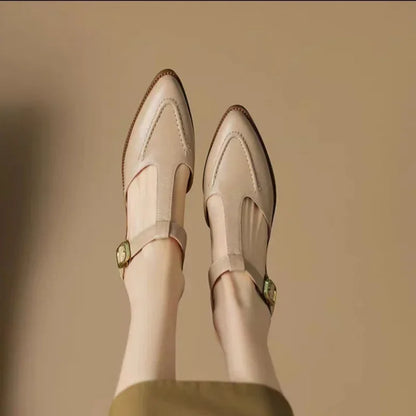 Gianna | Classic Buckle Leather Schuhe