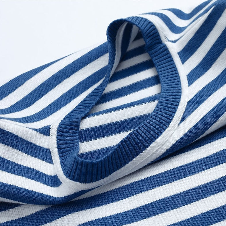 Gail | Striped Cotton Long Sleeve T-Shirt for Damen