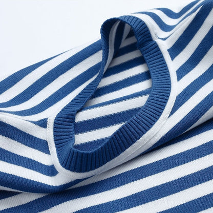 Gail | Striped Cotton Long Sleeve T-Shirt for Damen