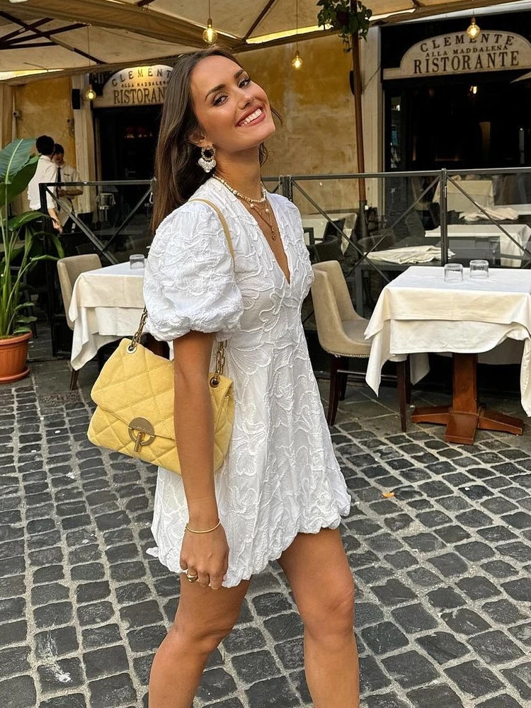 Nicolette | Romantic Floral Kleid for Effortless Style