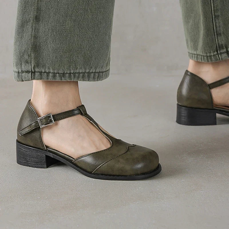 Margaux | Textured Leather Schuhe