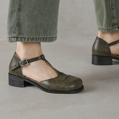 Margaux | Textured Leather Schuhe