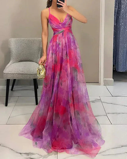 Madeline | Floral Maxi Kleid for Effortless Elegance