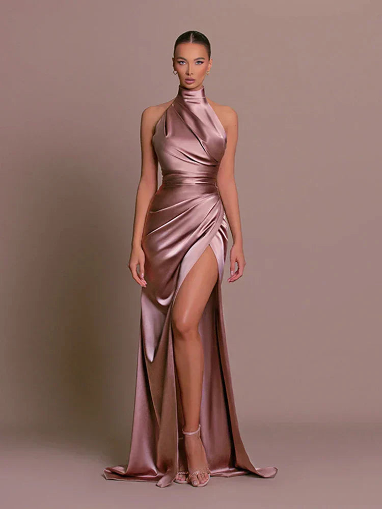 Carla | Elegant High-Slit Evening Kleid