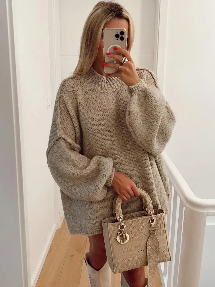 Devon | Damen Oversized Sweater Kleid
