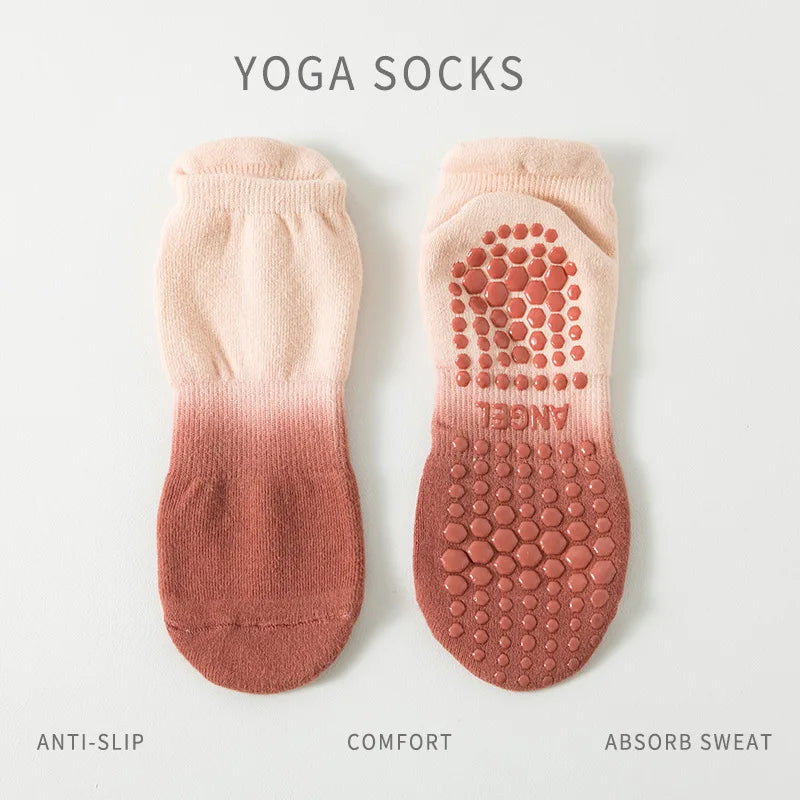 Damen’s Pilates Yoga Socks Non-Slip Cotton