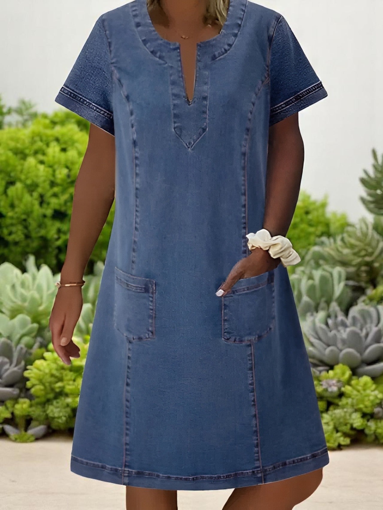Savannah | Chic Soft Denim Midikleid for Effortless Style