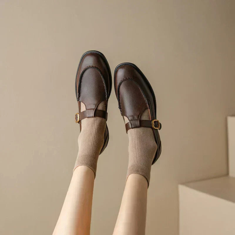 Nancy | Retro-Inspired Leather Schuhe