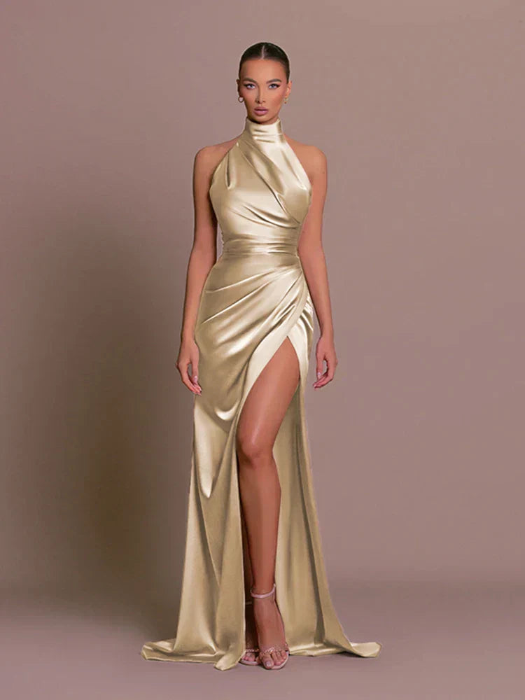 Carla | Elegant High-Slit Evening Kleid