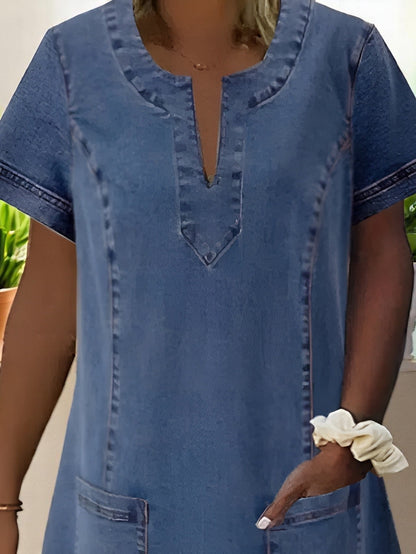 Savannah | Chic Soft Denim Midikleid for Effortless Style