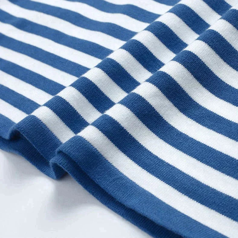 Gail | Striped Cotton Long Sleeve T-Shirt for Damen