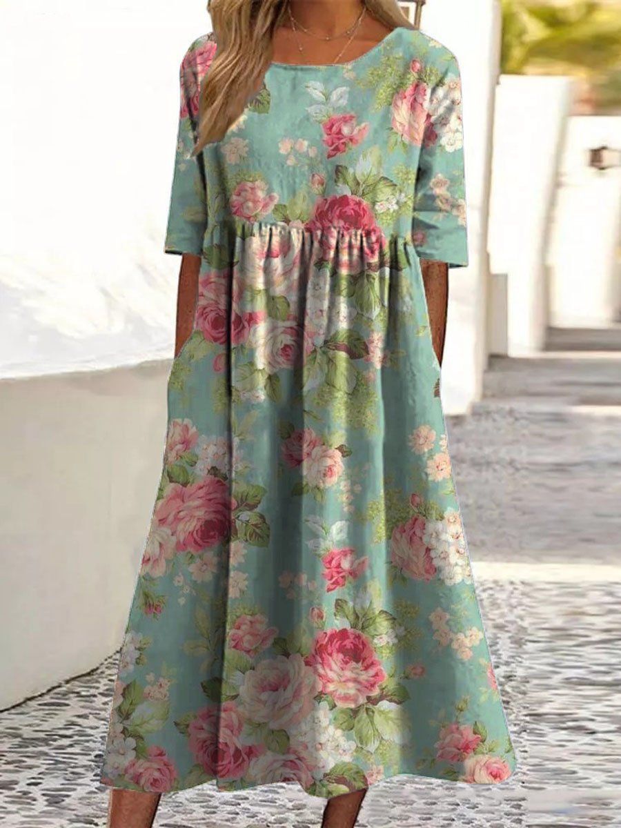 LAARNI™ - Relaxed Midikleid