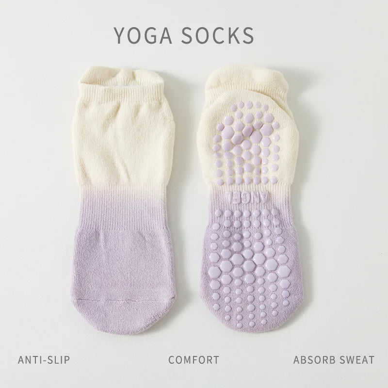 Damen’s Pilates Yoga Socks Non-Slip Cotton