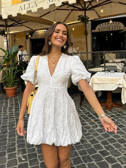 Nicolette | Romantic Floral Kleid for Effortless Style