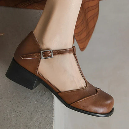Margaux | Textured Leather Schuhe