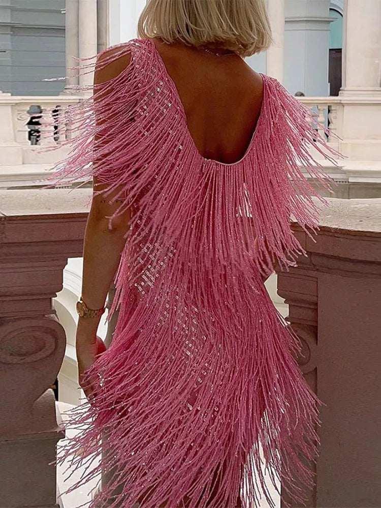 Nancy | Fringe Party Kleid