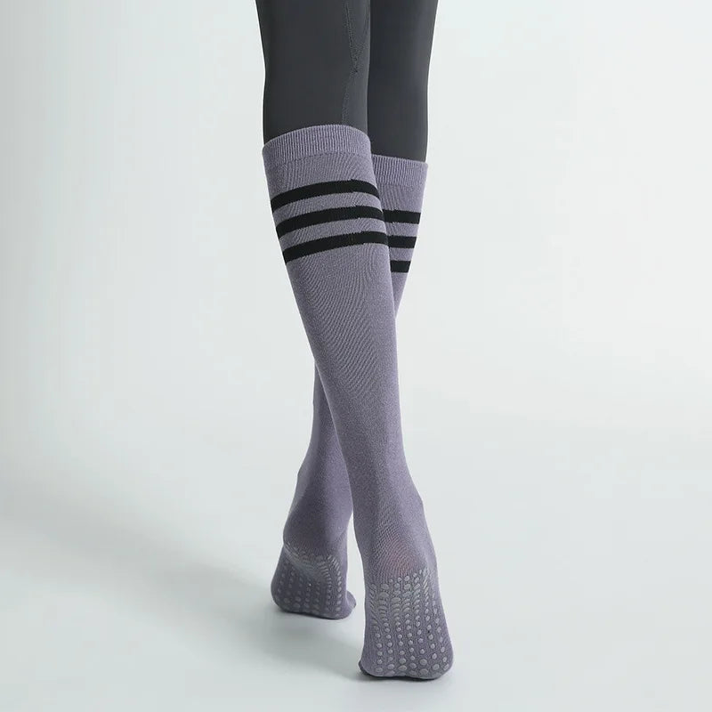 Mid-Tube Damen’s Pilates & Yoga Socks Non-Slip Cotton