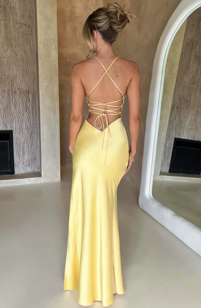 Lilly | Elegant Maxi Kleid with Thigh-High Slit