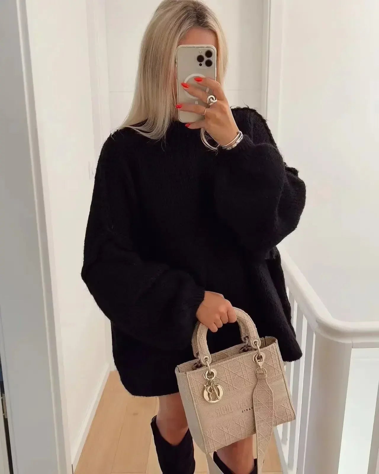 Devon | Damen Oversized Sweater Kleid