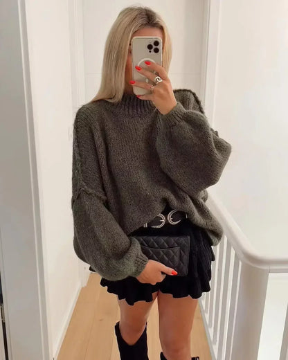 Devon | Damen Oversized Sweater Kleid