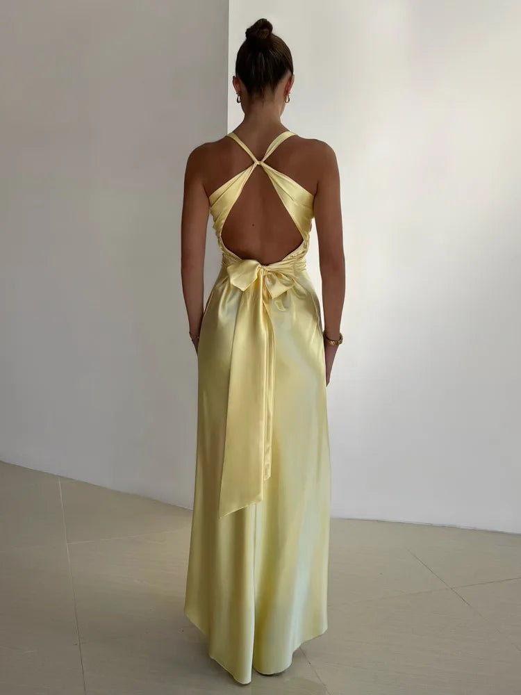 Lydia | Elegant Sleeveless V-Neck Maxi Kleid for Special Occasions