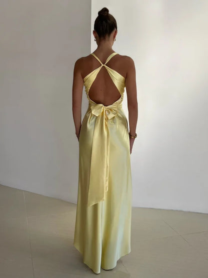 Lydia | Elegant Sleeveless V-Neck Maxi Kleid for Special Occasions