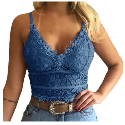 Annika - Sleeveless Lace Summer Tank Top for Damen