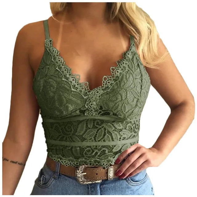 Annika - Sleeveless Lace Summer Tank Top for Damen