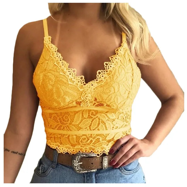 Annika - Sleeveless Lace Summer Tank Top for Damen