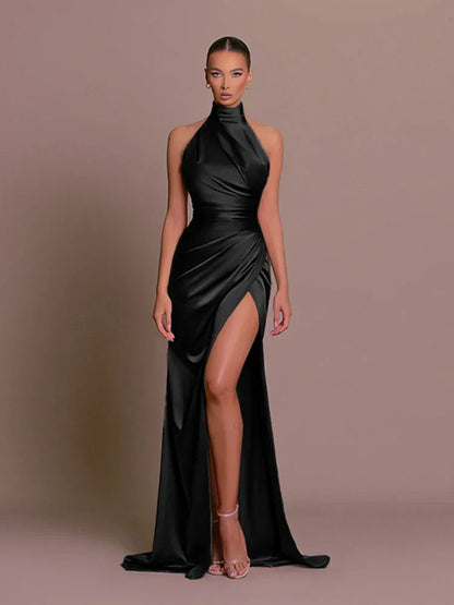 Carla | Elegant High-Slit Evening Kleid