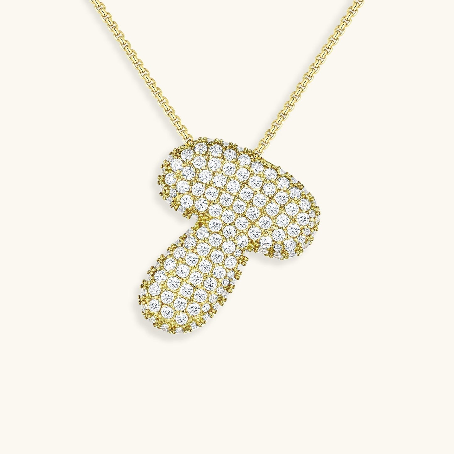 Aven Initial Diamant Halskette