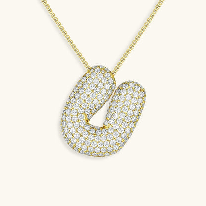 Aven Initial Diamant Halskette