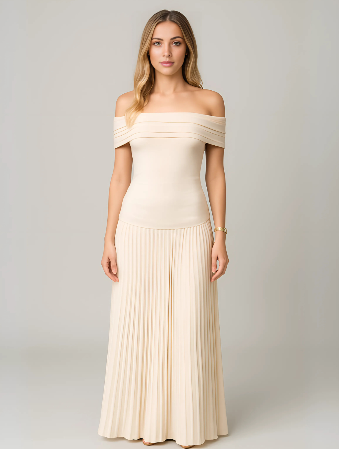 Susan | Timeless Elegant Off-Shoulder Maxi Kleid