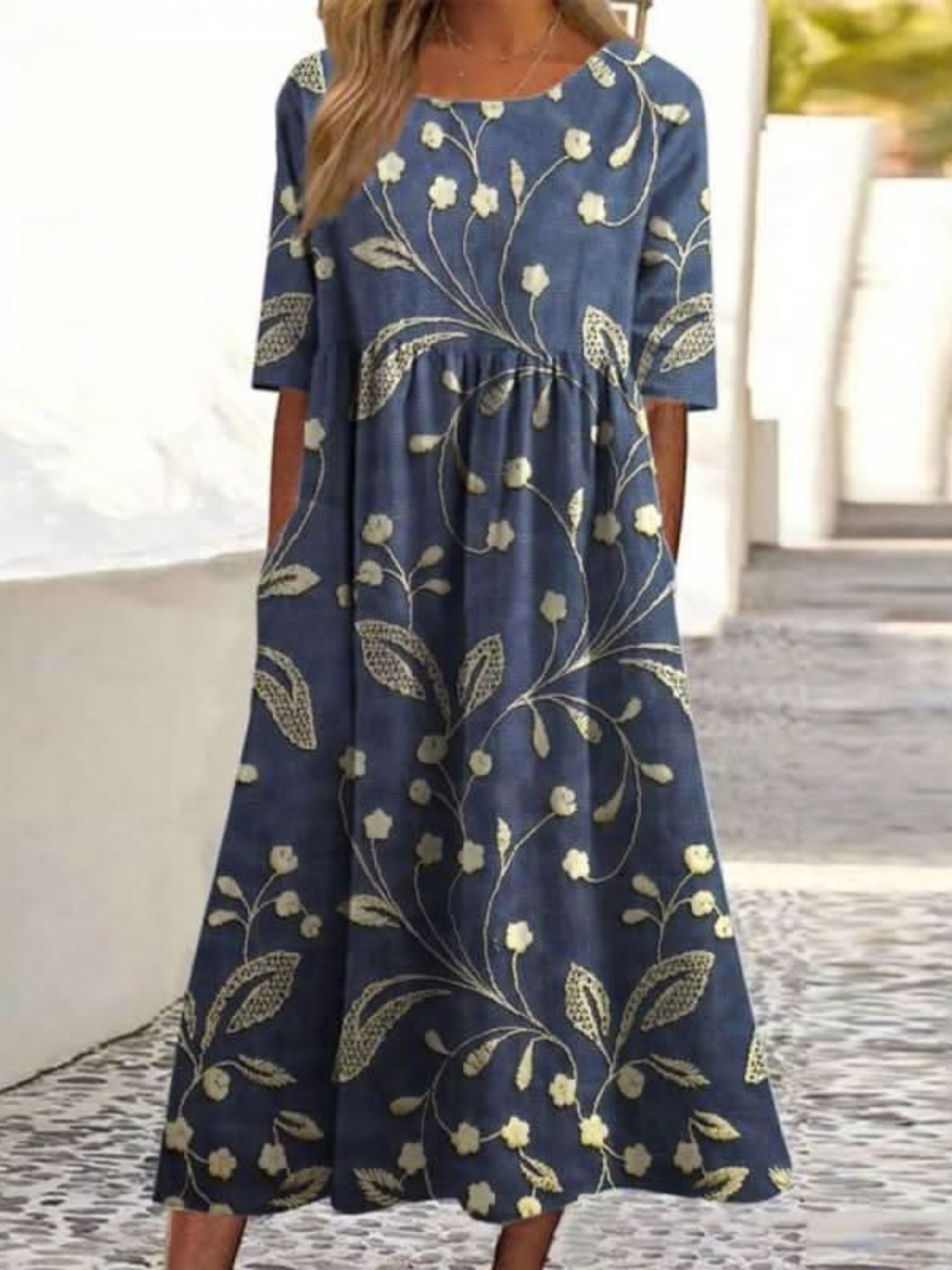 LAARNI™ - Relaxed Midikleid