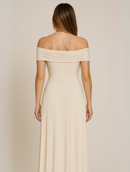 Susan | Timeless Elegant Off-Shoulder Maxi Kleid