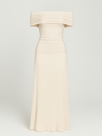 Susan | Timeless Elegant Off-Shoulder Maxi Kleid