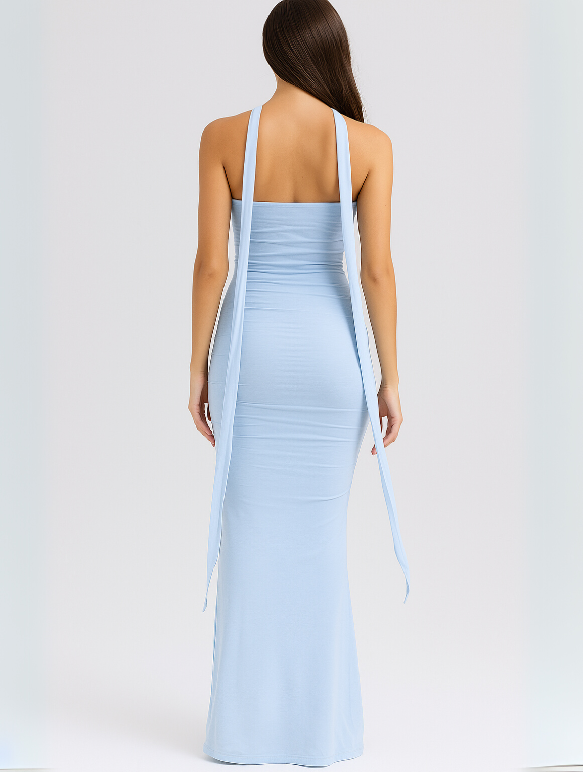 Phyllis | Elegant Strapless Choker Kleid