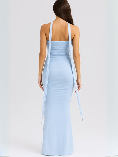 Phyllis | Elegant Strapless Choker Kleid