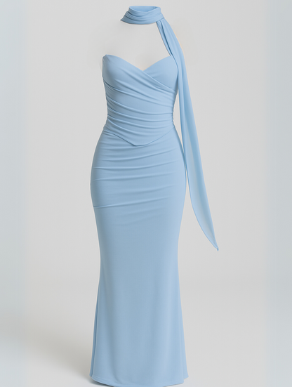 Phyllis | Elegant Strapless Choker Kleid