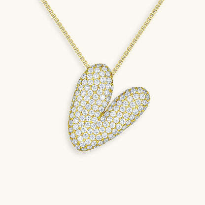 Aven Initial Diamant Halskette