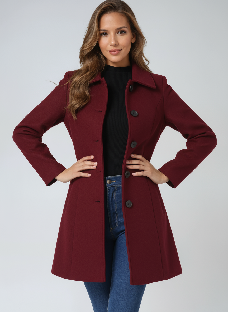 Josephine - Single Breasted Winter Trench Mantel