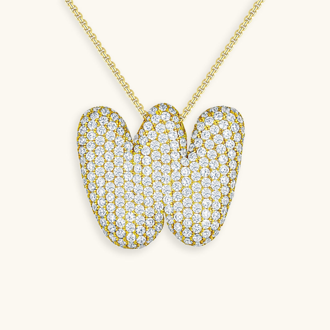 Aven Initial Diamant Halskette
