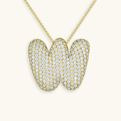 Aven Initial Diamant Halskette