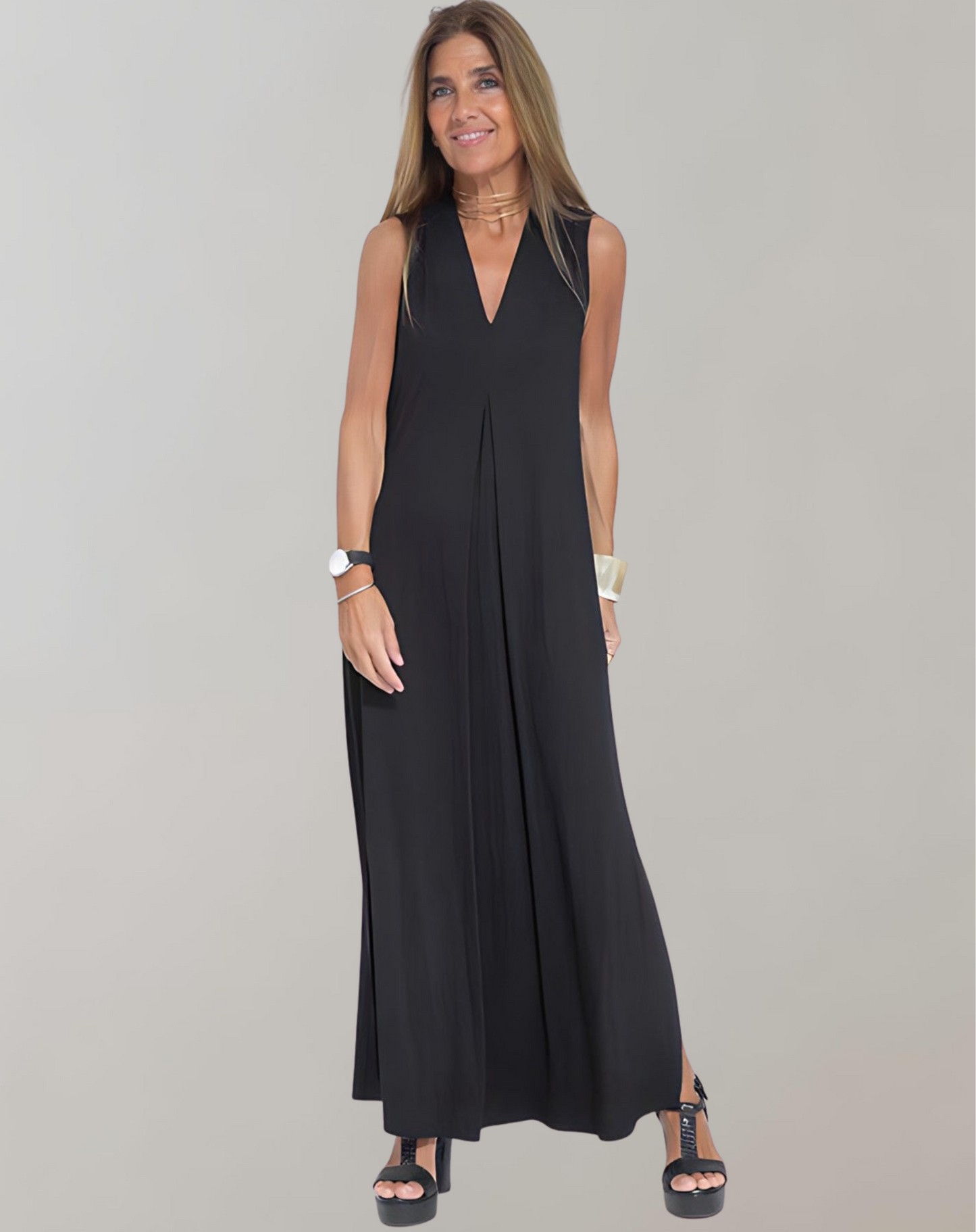 Christina | V-Neck Maxi Kleid for Summer Elegance