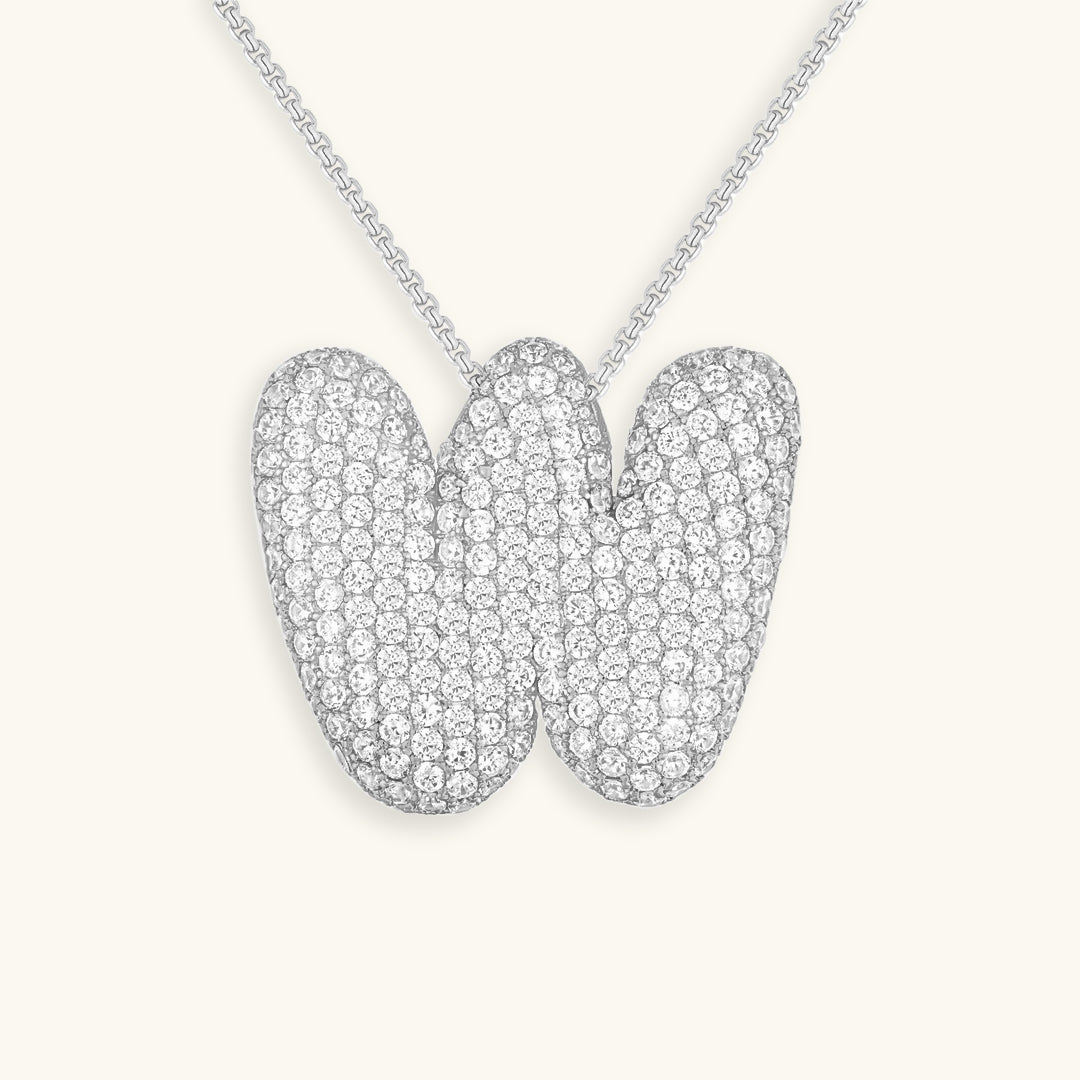 Aven Initial Diamant Halskette