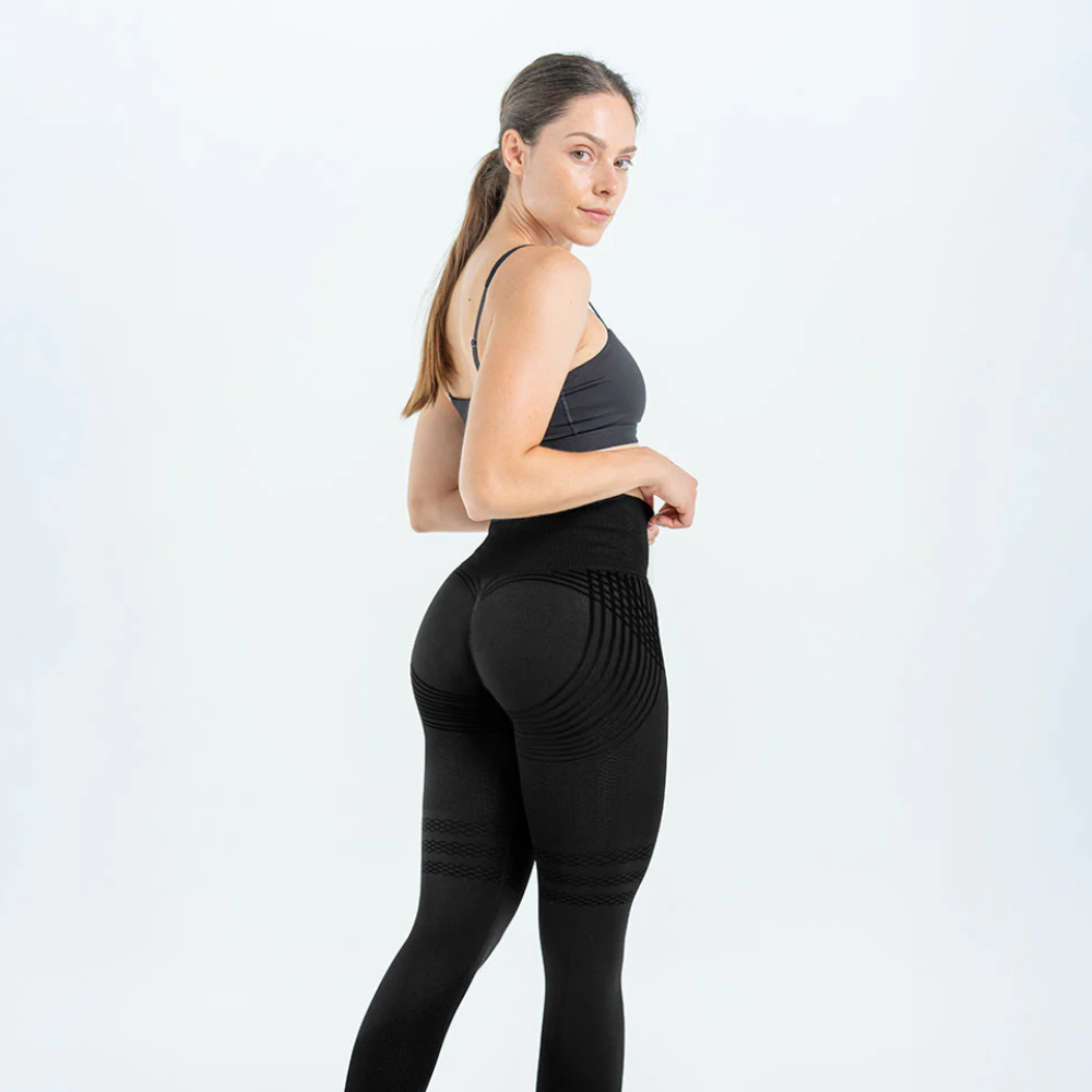 Damen High-Waisted Seamless Gym Leggings with Tummy Control