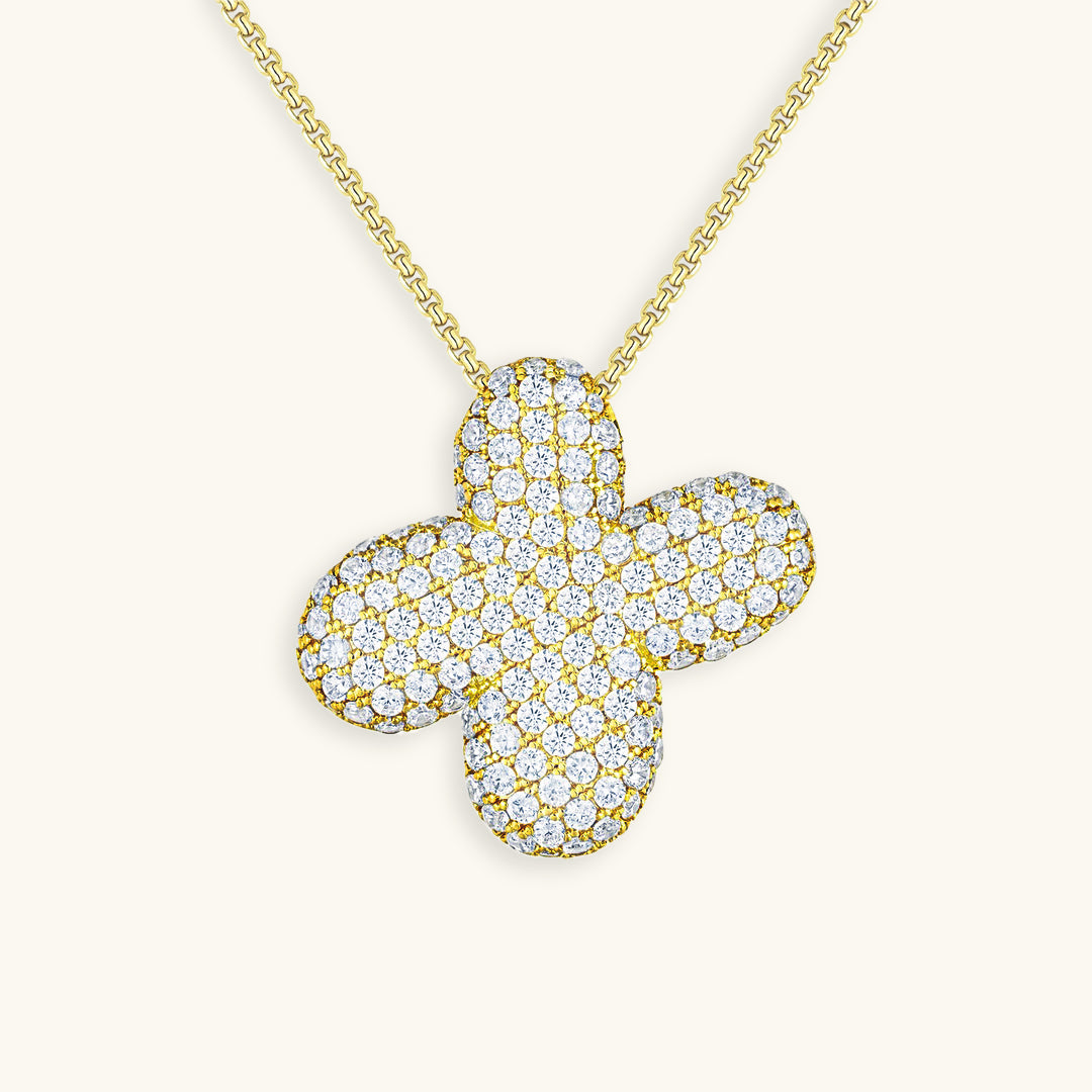 Aven Initial Diamant Halskette