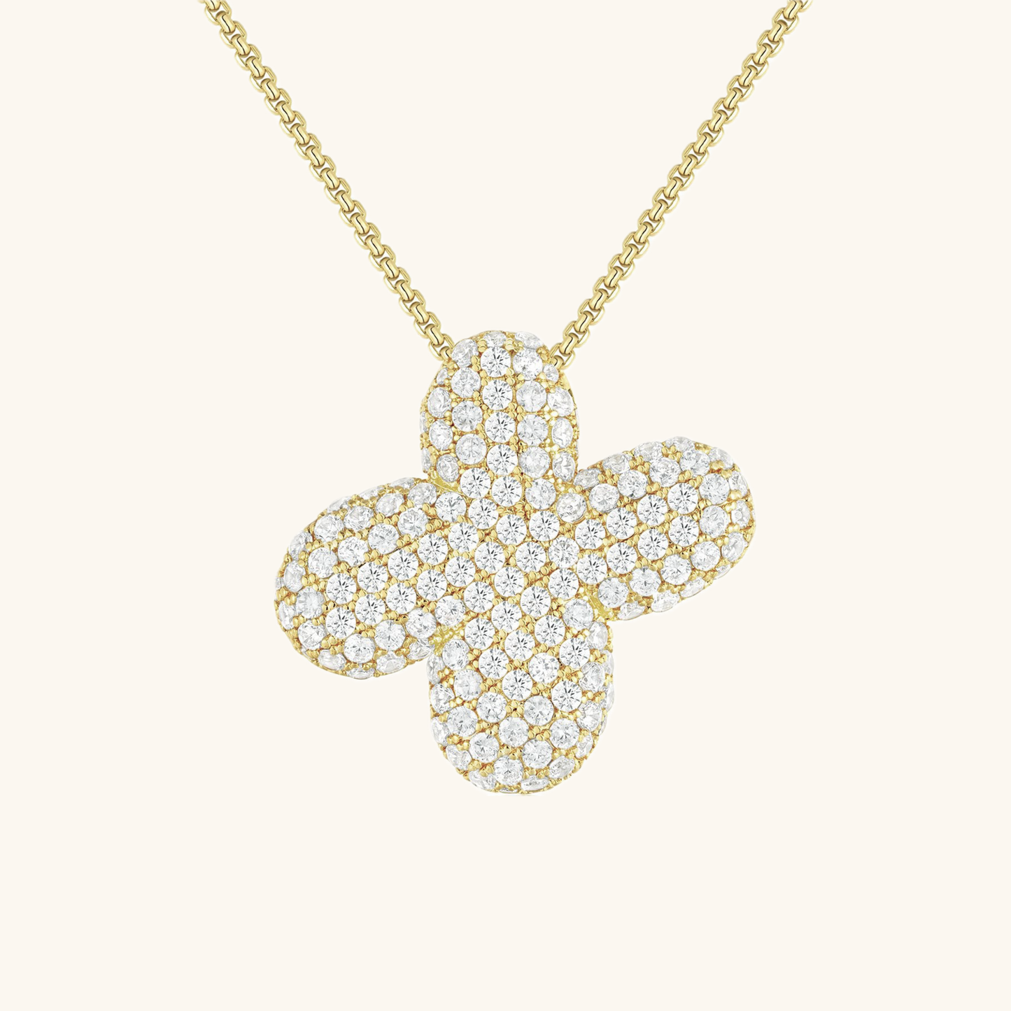 Aven Initial Diamant Halskette