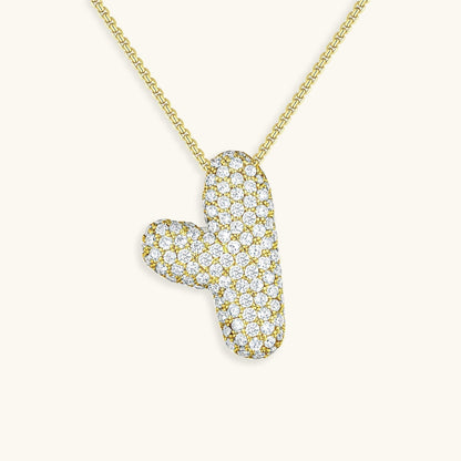 Aven Initial Diamant Halskette