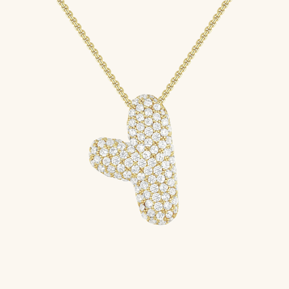 Aven Initial Diamant Halskette